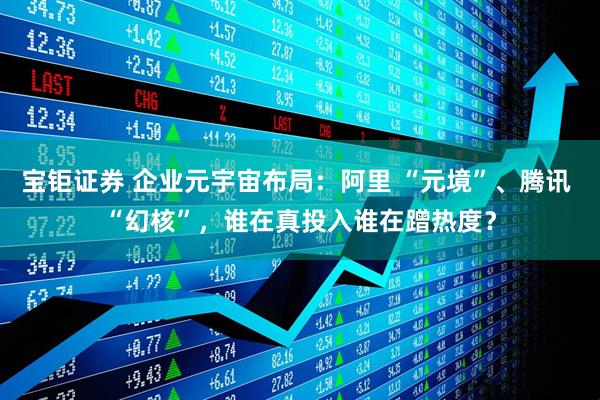 宝钜证券 企业元宇宙布局：阿里 “元境”、腾讯 “幻核”，谁在真投入谁在蹭热度？