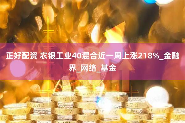 正好配资 农银工业40混合近一周上涨218%_金融界_网络_基金
