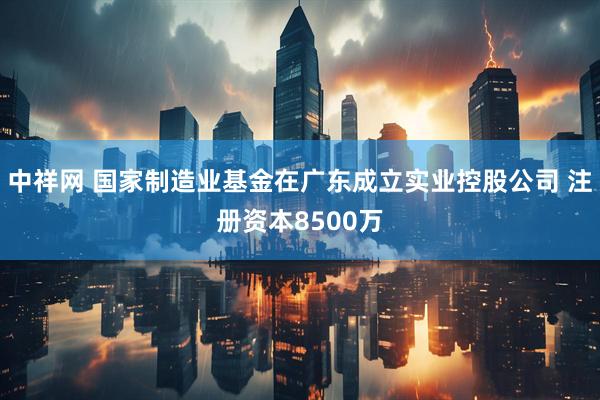中祥网 国家制造业基金在广东成立实业控股公司 注册资本8500万